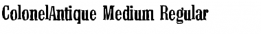 Download ColonelAntique-Medium Regular Font Title Preview