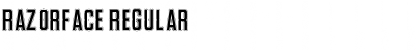 Download RazorFace Regular Font Title Preview