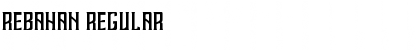 Download REBAHAN Regular Font Title Preview