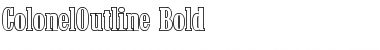 Download ColonelOutline Bold Font Title Preview