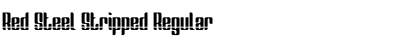Download Red Steel Stripped Regular Font Title Preview