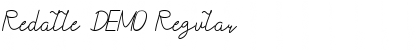 Download Redalle DEMO Regular Font Title Preview