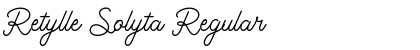 Download Retylle Solyta Regular Font