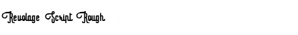 Download Revolage Script Rough Font Title Preview