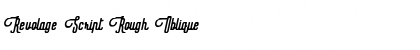 Download Revolage Script Rough Oblique Font Title Preview