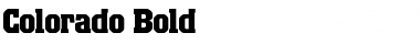Download Colorado Bold Font Title Preview