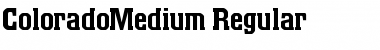 Download ColoradoMedium Regular Font Title Preview