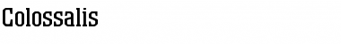 Download Colossalis Roman Font Title Preview