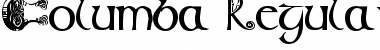 Download Columba Regular Font Title Preview