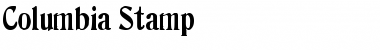 Download Columbia Stamp Regular Font Title Preview
