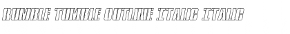 Download Rumble Tumble Outline Italic Italic Font