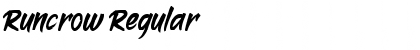 Download Runcrow Regular Font Title Preview