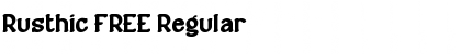 Download Rusthic FREE Regular Font Title Preview