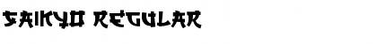 Download SAIKYO Regular Font