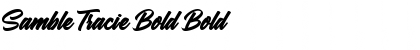 Download Samble Tracie Bold Bold Font Title Preview