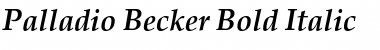 Download Palladio Becker Bold Italic Font Title Preview