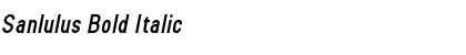 Download Sanlulus Bold Italic Font Title Preview