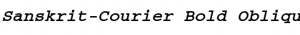Download Sanskrit-Courier Bold Oblique Font Title Preview