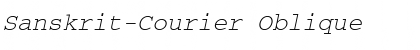Download Sanskrit-Courier Oblique Font Title Preview