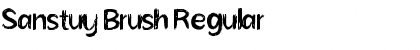 Download Sanstuy Brush Regular Font Title Preview