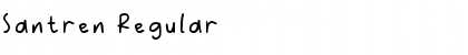 Download Santren Regular Font Title Preview