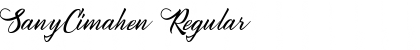 Download SanyCimahen Regular Font Title Preview