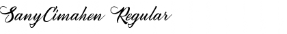 Download SanyCimahen Regular Font Title Preview