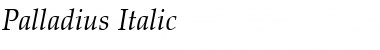 Download Palladius Italic Font Title Preview
