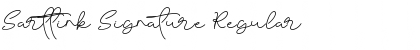 Download Sarttink Signature Regular Font Title Preview