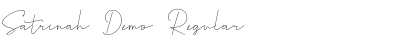Download Satrinah Demo Regular Font Title Preview