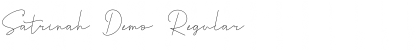 Download Satrinah Demo Regular Font Title Preview