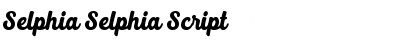 Download Selphia Selphia Script Font Title Preview