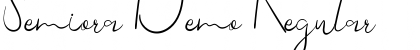 Download Semiora Demo Regular Font Title Preview