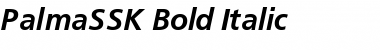 Download PalmaSSK Bold Italic Font Title Preview