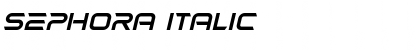 Download Sephora Italic Font