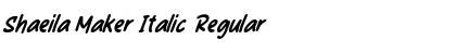 Download Shaeila Maker Italic Regular Font