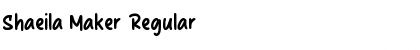 Download Shaeila Maker Regular Font Title Preview