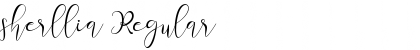 Download sherllia Regular Font Title Preview