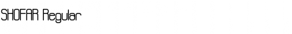 Download SHOFAR Regular Font Title Preview