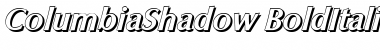 Download ColumbiaShadow BoldItalic Font Title Preview