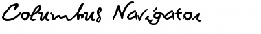 Download Columbus Navigator Regular Font Title Preview