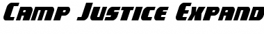 Download Camp Justice Expanded Italic Expanded Italic Font Title Preview