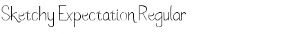 Download Sketchy Expectation Regular Font