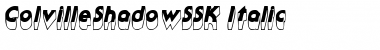Download ColvilleShadowSSK Italic Font Title Preview