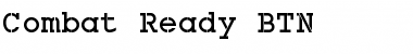 Download Combat Ready BTN Regular Font Title Preview