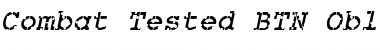 Download Combat Tested BTN Oblique Font Title Preview