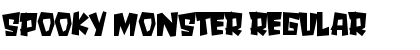 Download SPOOKY MONSTER Regular Font