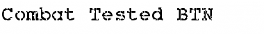 Download Combat Tested BTN Regular Font Title Preview