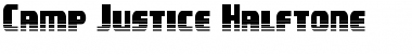 Download Camp Justice Halftone Regular Font Title Preview