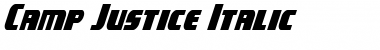 Download Camp Justice Italic Italic Font Title Preview